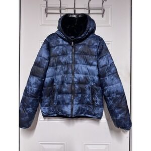 Abercrombie & Fitch Kids Fleece Lined Blue Puffer Coat, Winter Jacket Sz 15-16